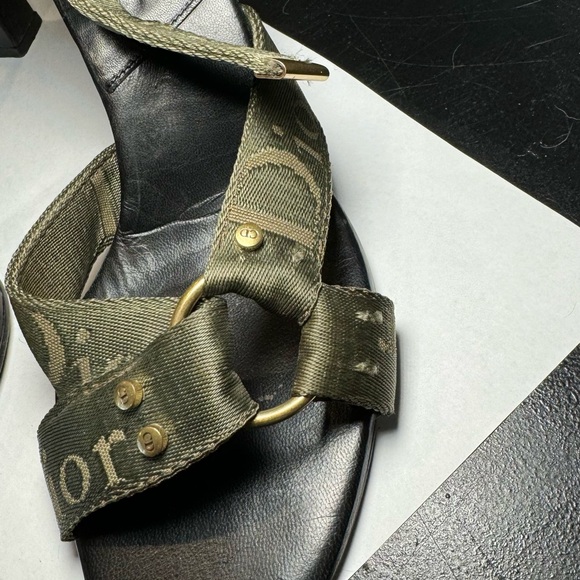 Dior Army green Strap Heels - Picture 8 of 11